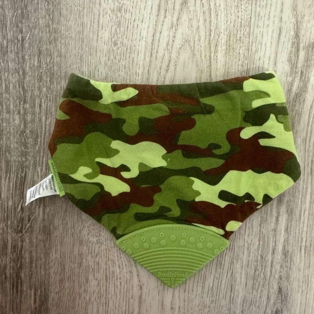 Green Camo Teething Bib